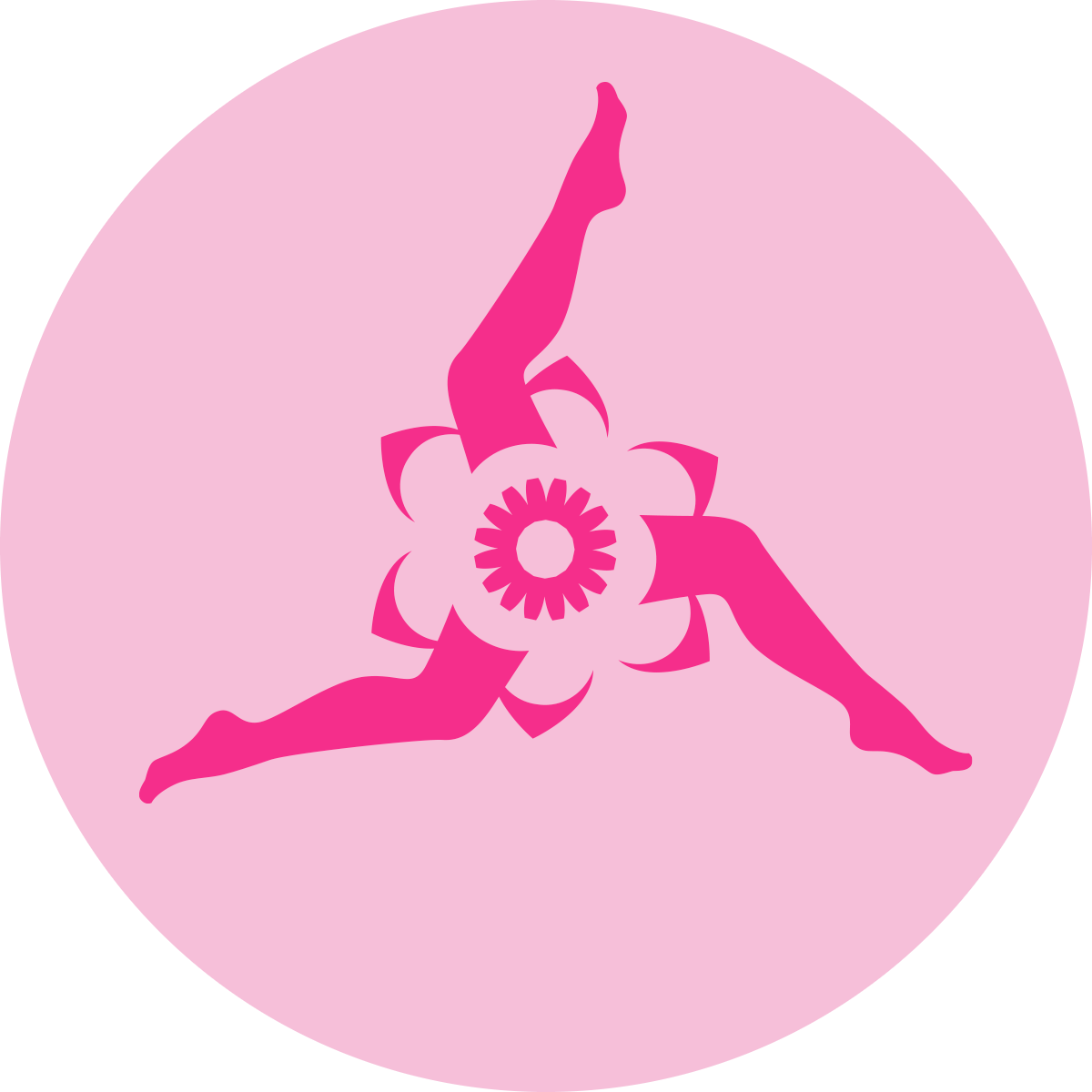 Pink Gymnastics Silhouette | Sticker