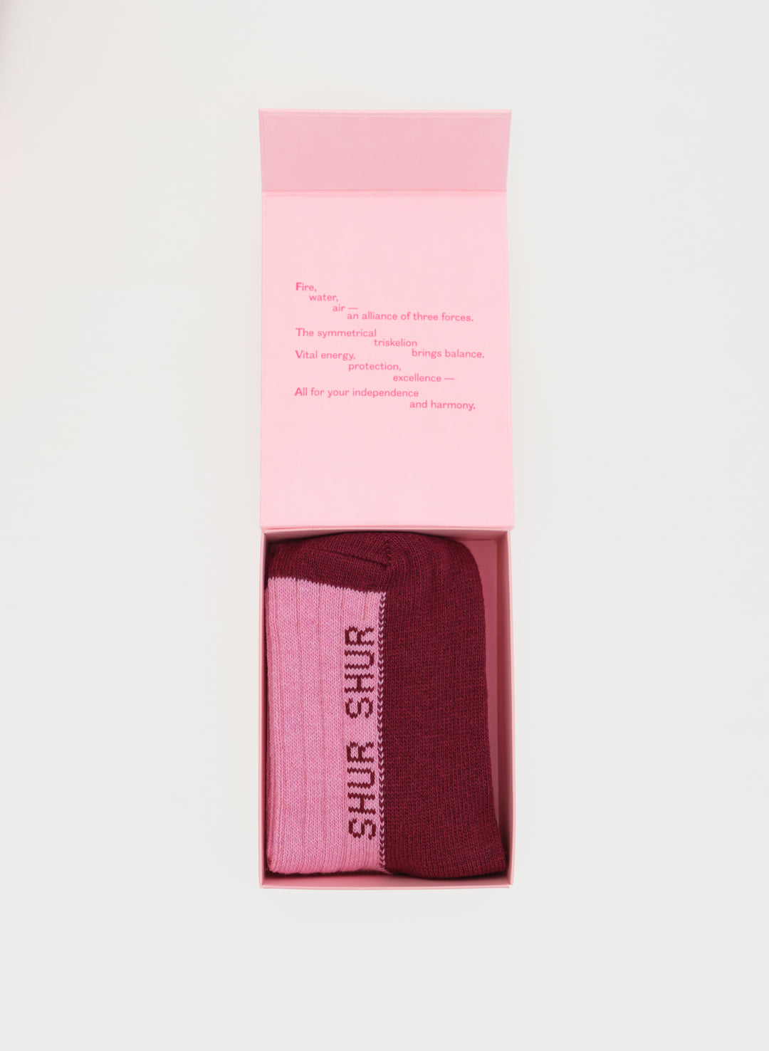 Shur Shur Pink socks