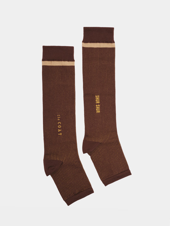 the COAT x SHUR SHUR knee socks