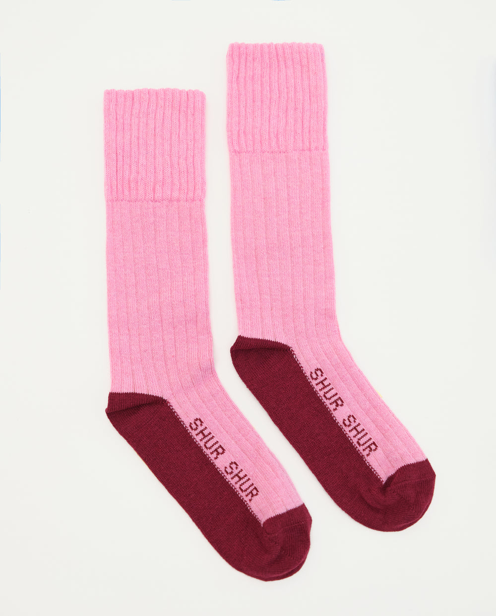 Shur Shur Pink socks