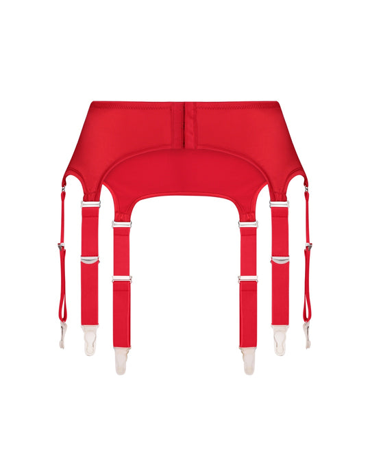 Satin red belt