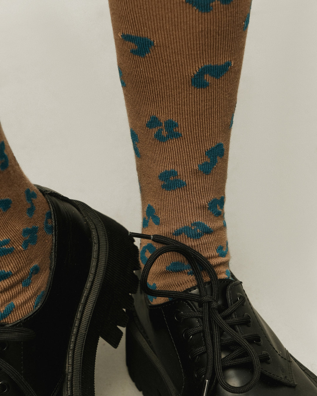 High knee socks Shur Shur Pine Cacao